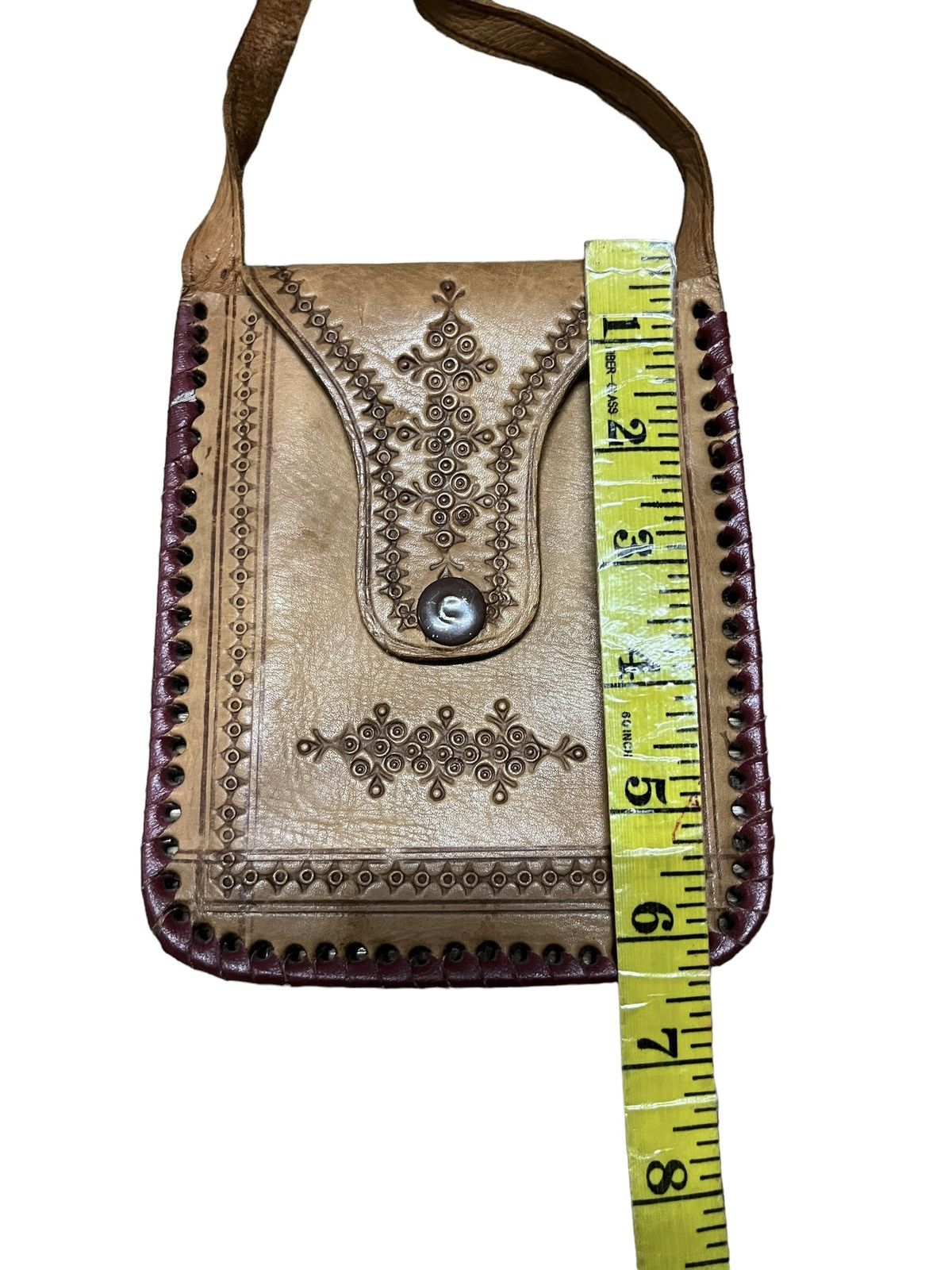 Leather VINTAGE LEATHER SLING BAG Size ONE SIZE - 5 Thumbnail