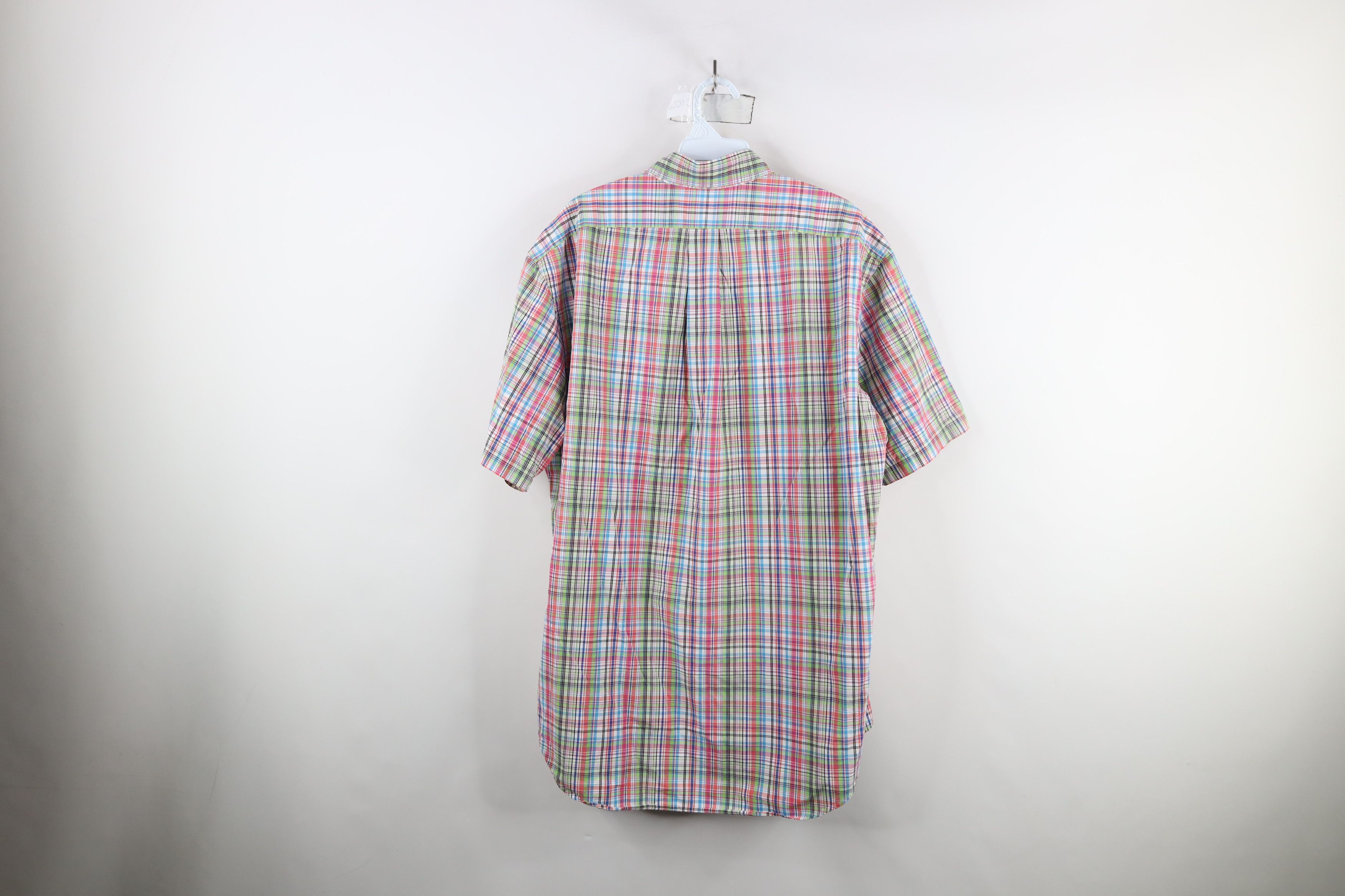 Ralph Lauren × Vintage Vintage 90s Ralph Lauren Fit Rainbow Plaid Button Down Shirt Size US L / EU 52-54 / 3 - 10 Thumbnail