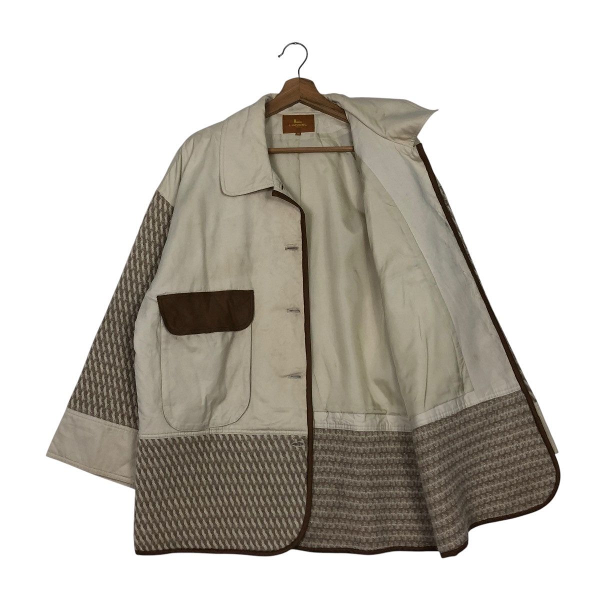 Japanese Brand 🔥VINTAGE BUTTON CHORE JACKET LANCEL PATCHWORK DESIGN Size US M / EU 48-50 / 2 - 13 Thumbnail
