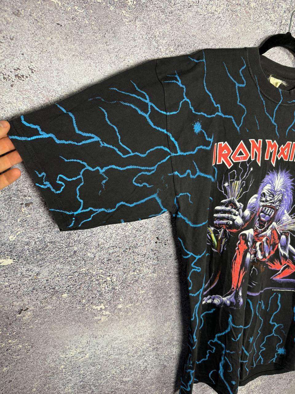 Band Tees × Iron Maiden × Vintage Vintage 1993 Iron Maiden A Real Live Tour AOP Print Tee Size US XL / EU 56 / 4 - 7 Thumbnail