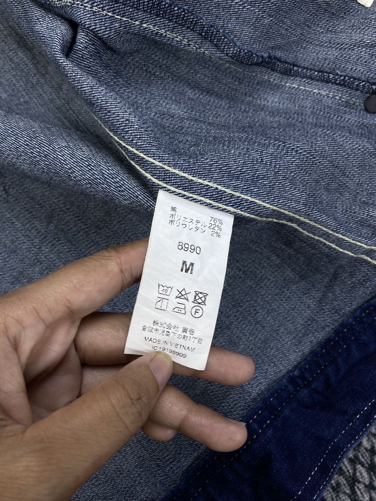 Japanese Brand Vintage Tora Workwear Stretch Longsleeve Denim Jacket Size US M / EU 48-50 / 2 - 13 Thumbnail