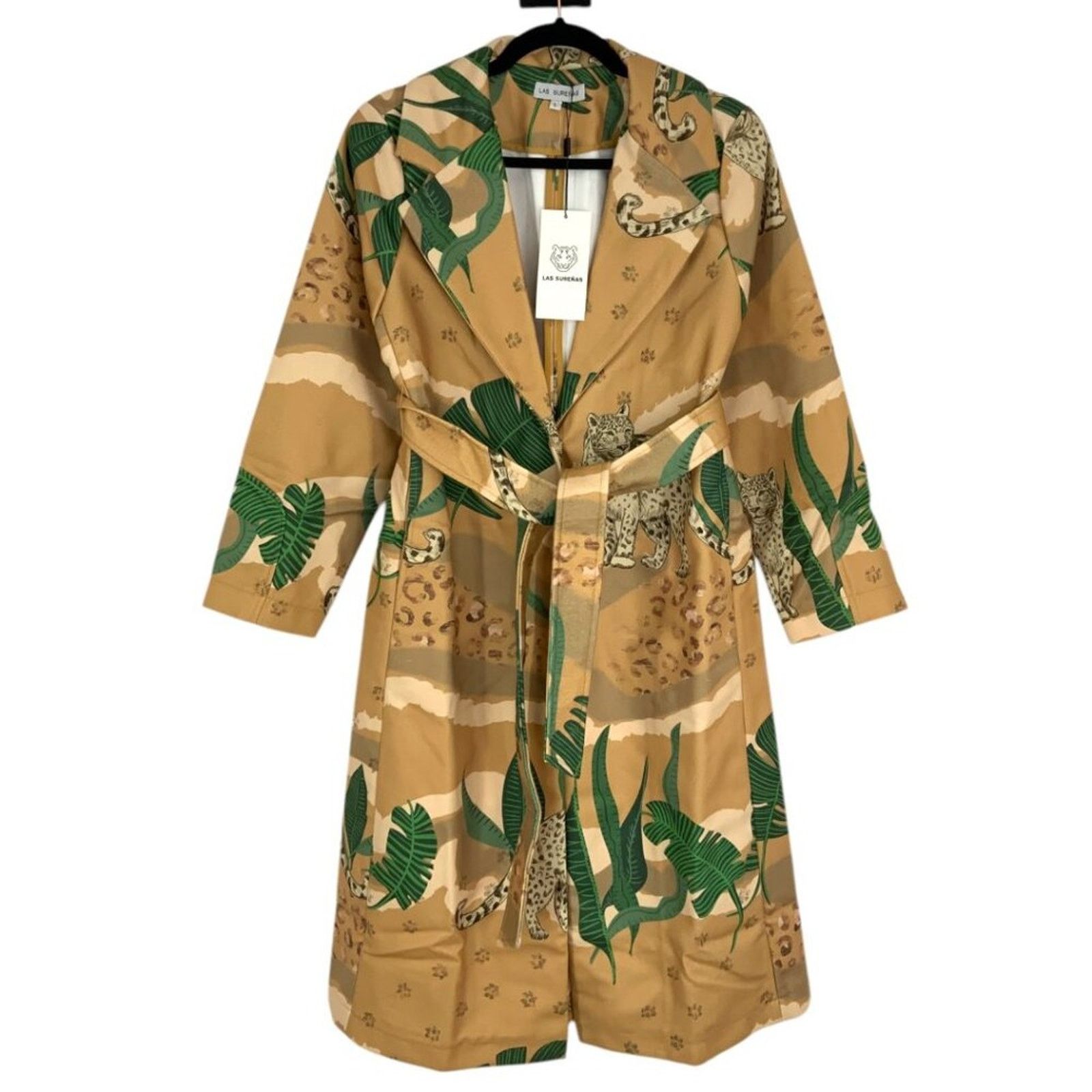 Other Las Surenas Jungle D'Amour Coat Camel Large NWT $600 MSRP Size L / US 10 / IT 46 - 3 Thumbnail