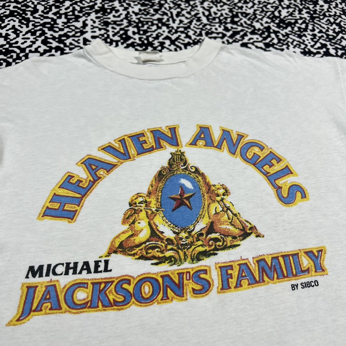 Michael Jackson Vintage 90s Rare Michael Jackson Heaven Angels Band T-shirt Size US XL / EU 56 / 4 - 7 Thumbnail