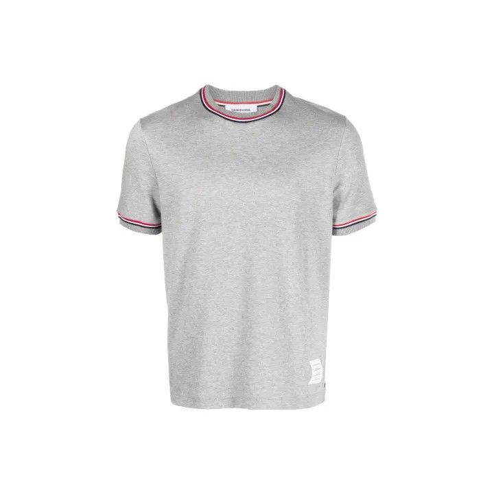Thom Browne Thom Browne Gray Short Sleeve T-Shirt 0079 Size US S / EU 44-46 / 1 - 1 Thumbnail