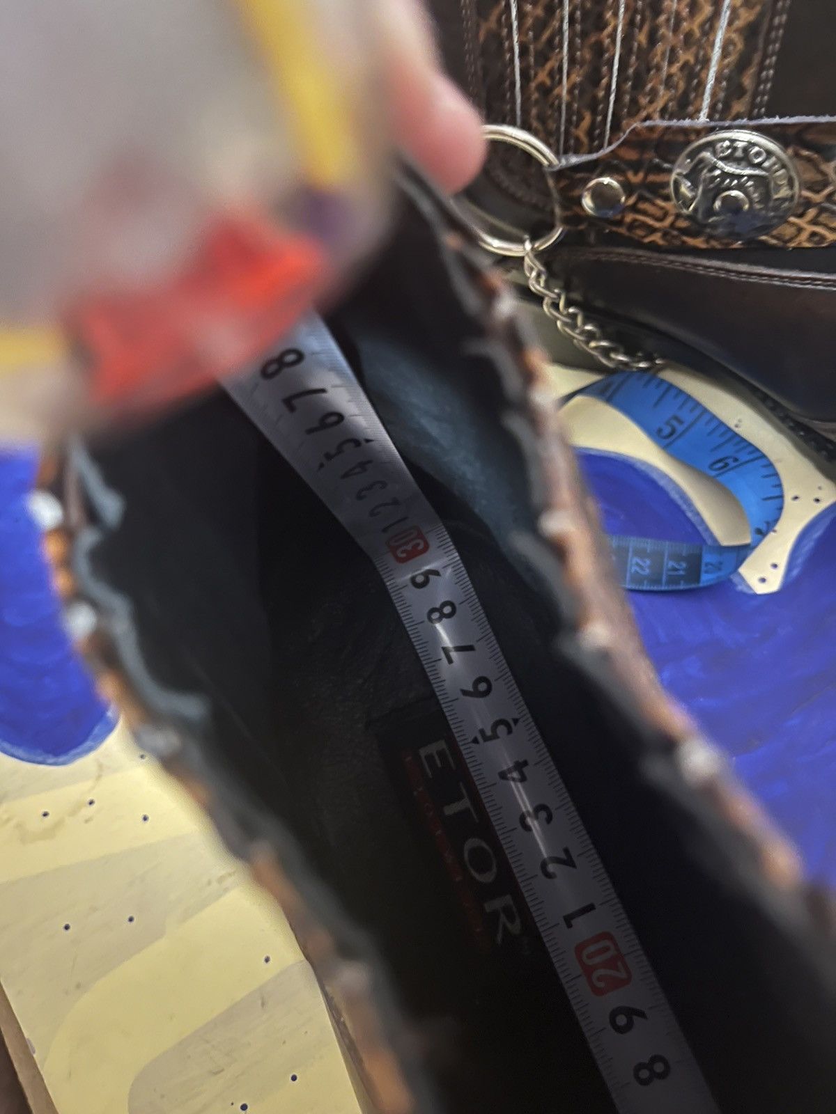 Other Western cowboy guidi type etor leather harness boots Size US 10.5 / EU 43-44 - 12 Thumbnail