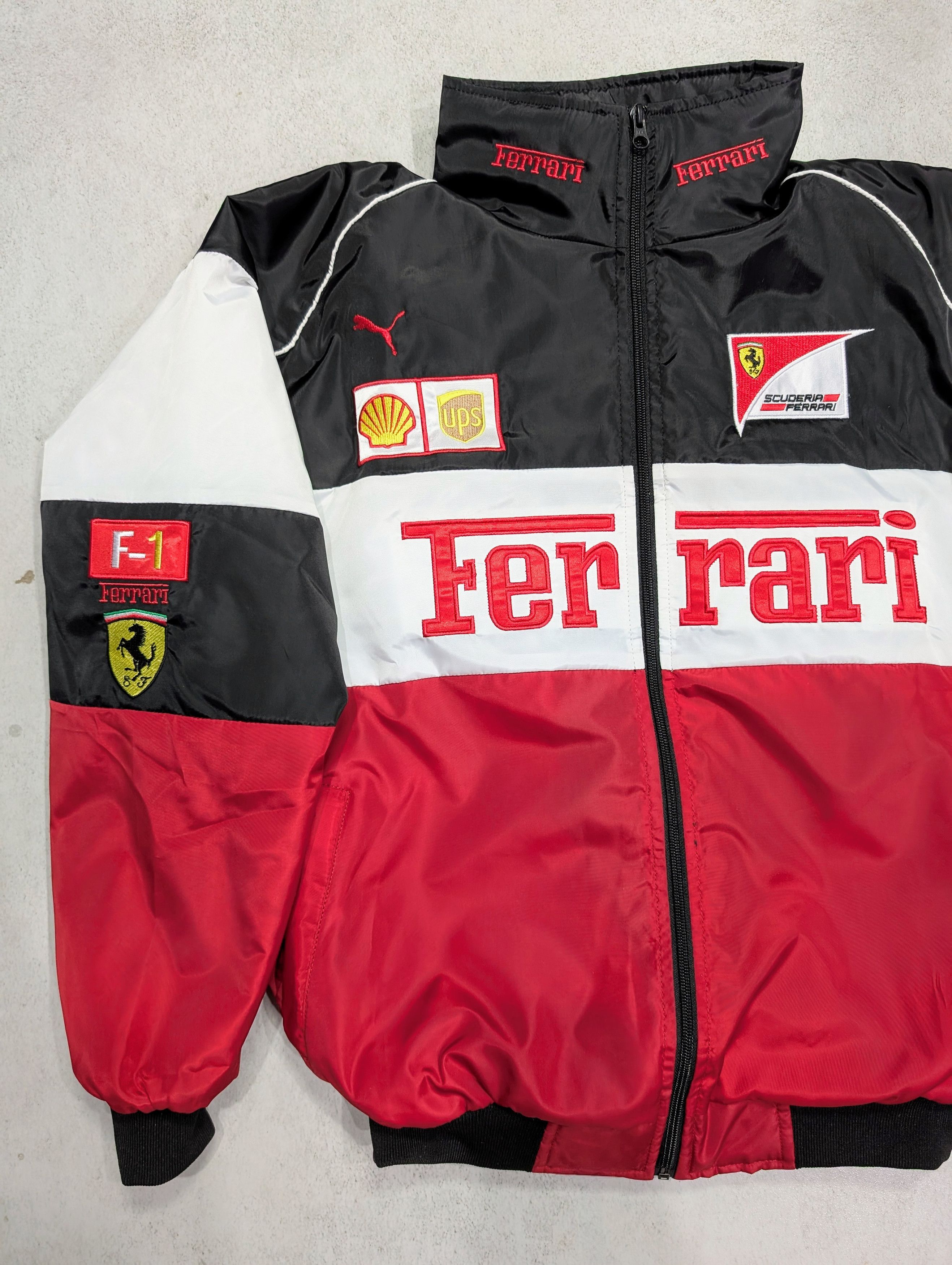 Vintage 🔥 FERRARI ADULT F1 RACING JACKET VINTAGE EBROIDERED COTTON Size US L / EU 52-54 / 3 - 3 Thumbnail