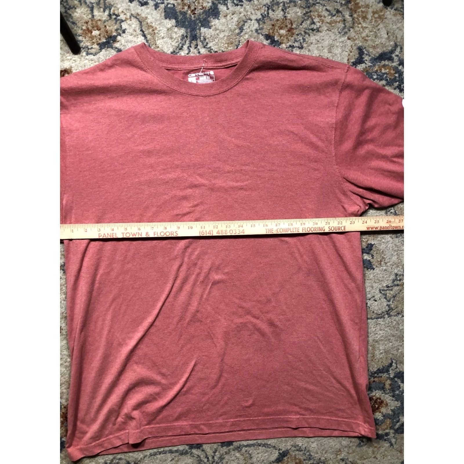 Carhartt Carhartt Shirt Mens XL Red Long Sleeve Loose Fit Logo Sleeve Workwear Tee Size US XL / EU 56 / 4 - 7 Thumbnail
