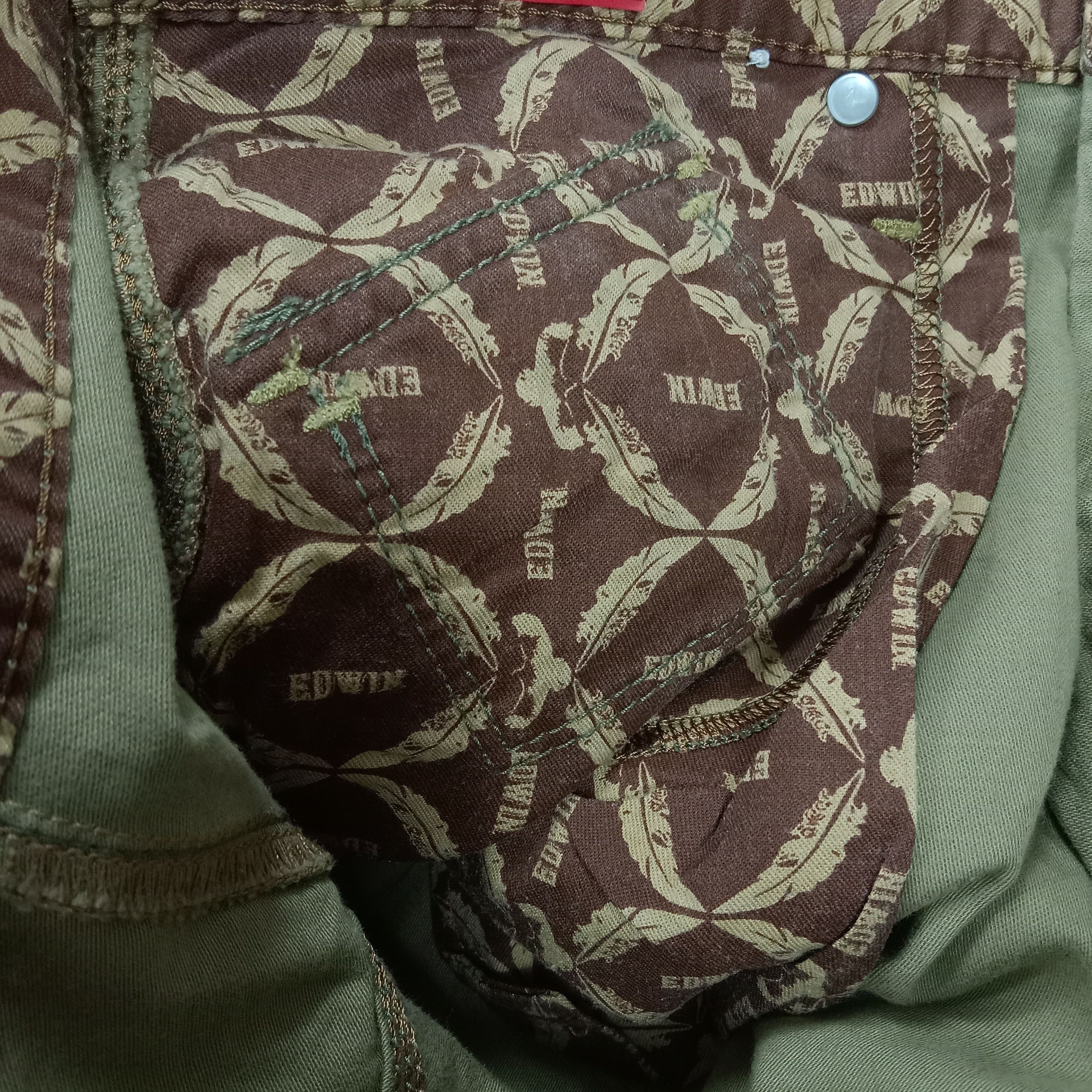 Edwin × Vintage Edwin Cargo Hiking Camping Style Rare Design Pants Size US 34 / EU 50 - 15 Thumbnail