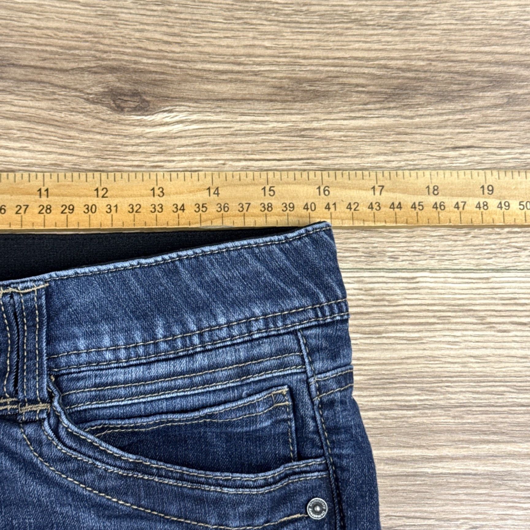 Vintage Democracy Jeans Denim Dark Wash Skinny Womens Size 10 Stretch 27in Inseam Bodies Mid Rise Blue Size 32" / US 10 / IT 46 - 5 Thumbnail