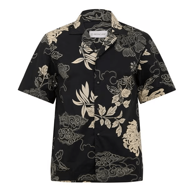 Moncler Short Sleeve Floral Shirt Size US M / EU 48-50 / 2 - 1 Thumbnail