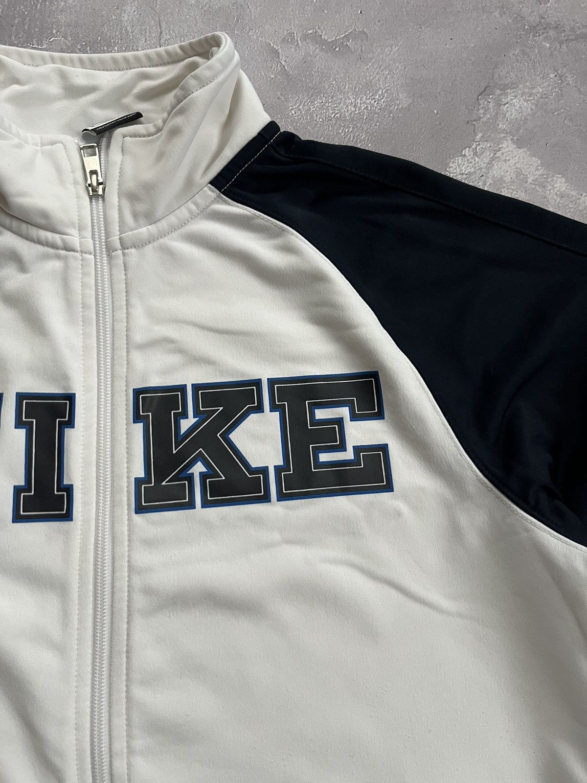 Nike VINTAGE NIKE TRACK JACKET BIG LOGO Y2K WHITE/BLUE Size US M / EU 48-50 / 2 - 5 Thumbnail