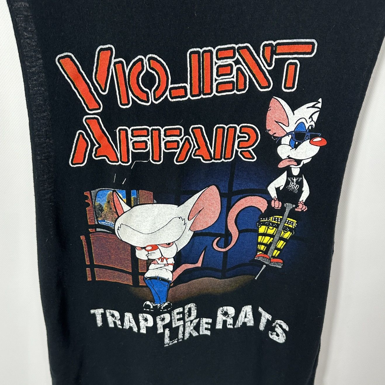 Band Tees Vintage Violent Affair Trapped Like Rats Hardcore Punk y2k Size US M / EU 48-50 / 2 - 6 Thumbnail