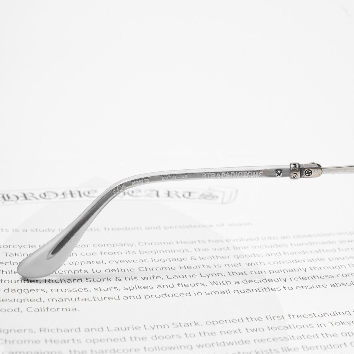 Chrome Hearts CHROME HEARTS STRAPADICTOME MATTE GRAPHITE / SHINY SILVER Size ONE SIZE - 5 Thumbnail