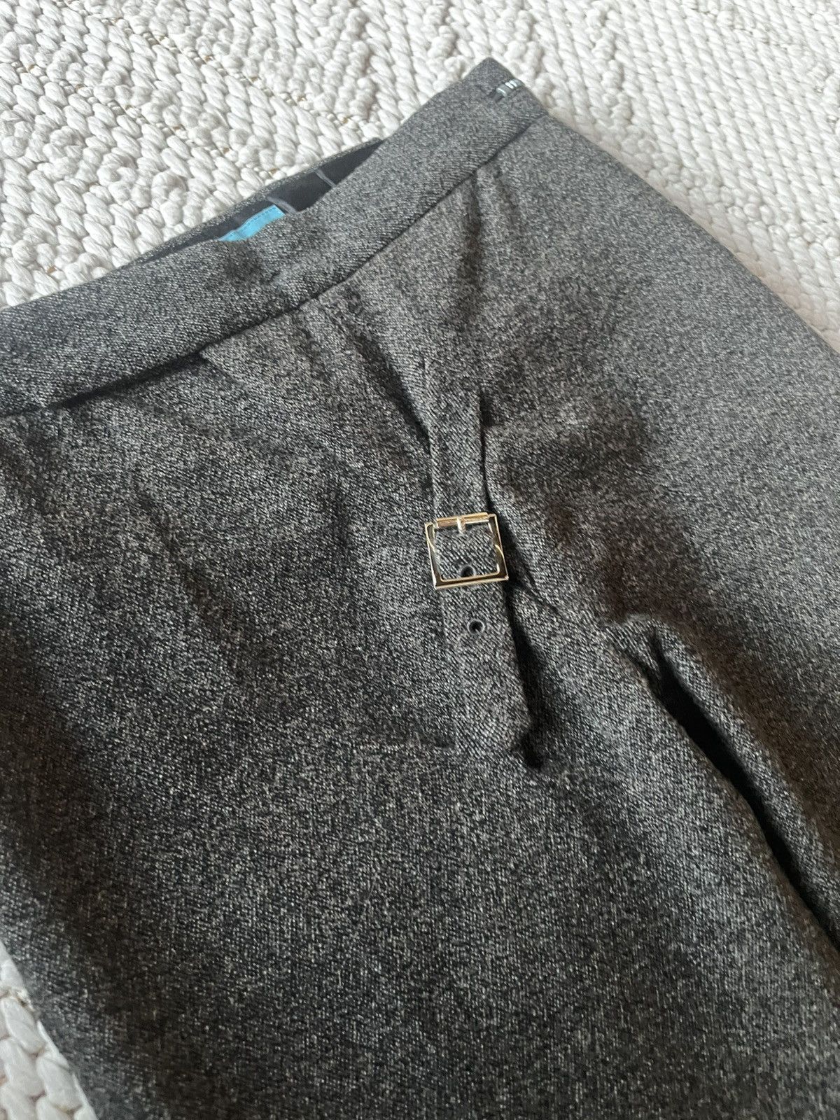 Undercover Undercover AW97 wool buckle straight leg japanese pants Size US 29 - 4 Thumbnail