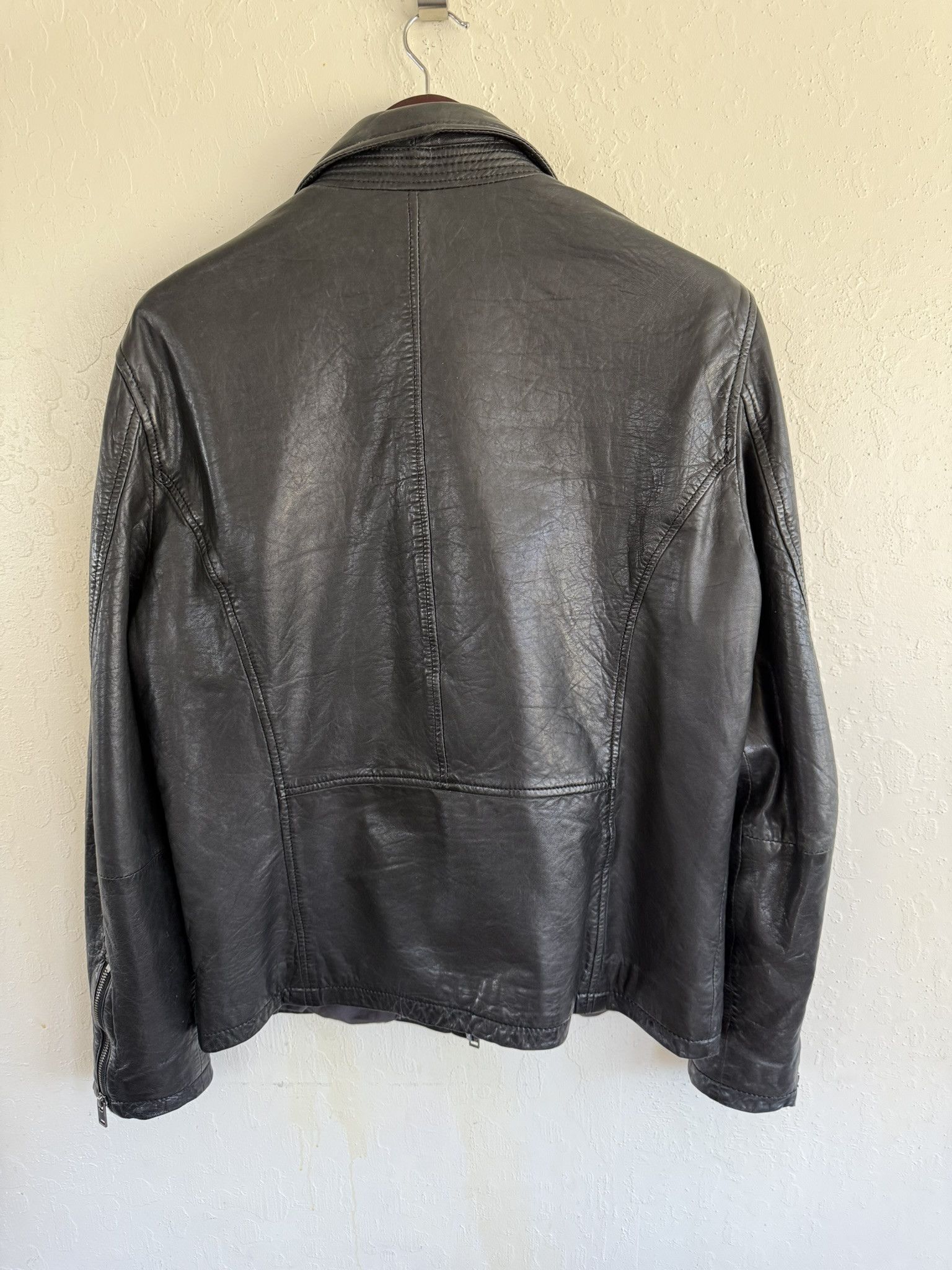 Other Mauritius of Germany Lambskin Biker Jacket Size US M / EU 48-50 / 2 - 2 Thumbnail