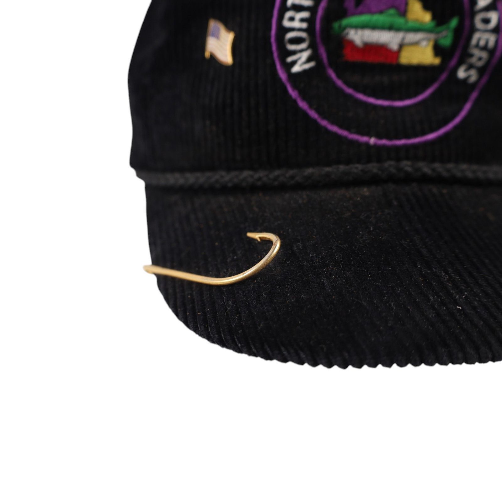 Vintage VTG Northwest Steelheaders Fisherman Corduroy Snapback Hat Size ONE SIZE - 5 Thumbnail