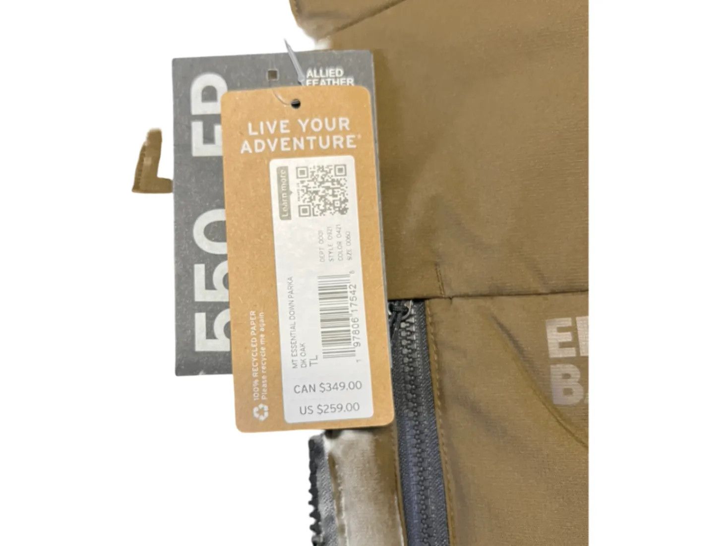 Eddie Bauer Eddie Bauer Mens Puffer Parka Jacket 550 Fill Tall Large Size US L / EU 52-54 / 3 - 4 Thumbnail