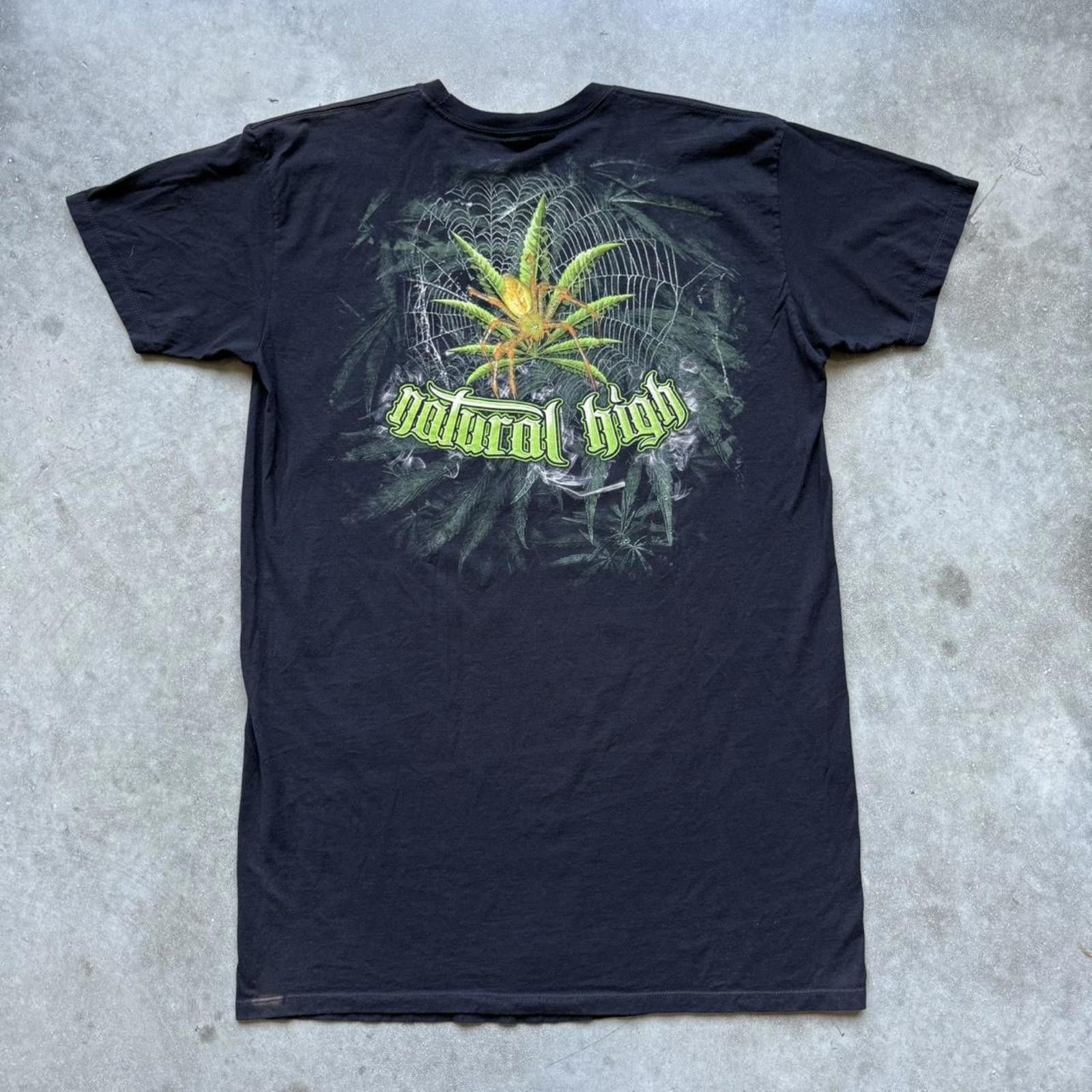 Other Weed & Spider “Natural High” Y2K Graphic T-shirt Size US XL / EU 56 / 4 - 2 Thumbnail