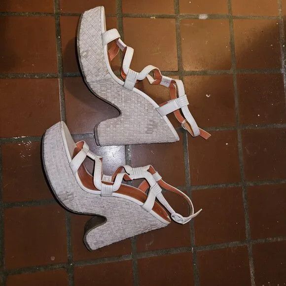 Other Via Spiga Strappy Wedge Heels Size US 8.5 / IT 38.5 - 4 Thumbnail