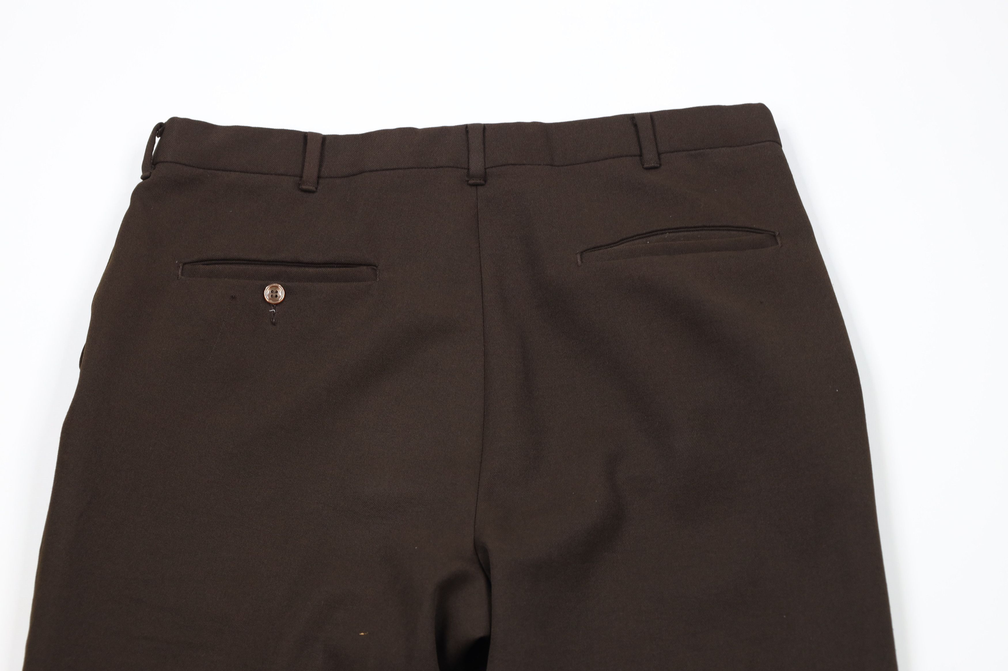 Vintage Vintage 70s Streetwear Flared Wide Leg Chino Pants Brown USA Size US 32 / EU 48 - 12 Thumbnail