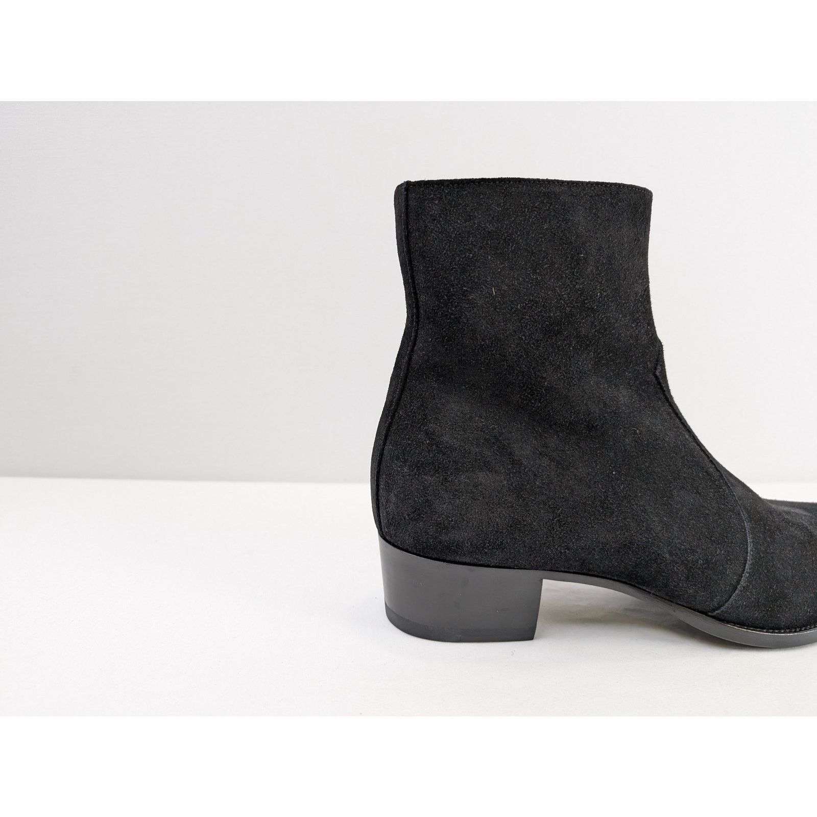 Saint Laurent Paris o1rshd1 Wyatt Chelsea Suede Boots in Black Size US 13 / EU 46 - 5 Thumbnail