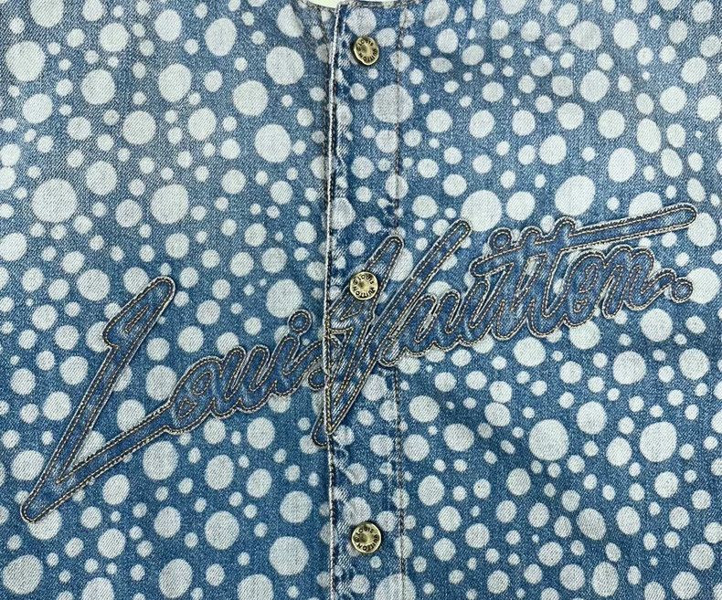 Louis Vuitton Louis Vuitton Yayoi Kusama Blue Denim Shirt-2506 Size US S / EU 44-46 / 1 - 5 Thumbnail