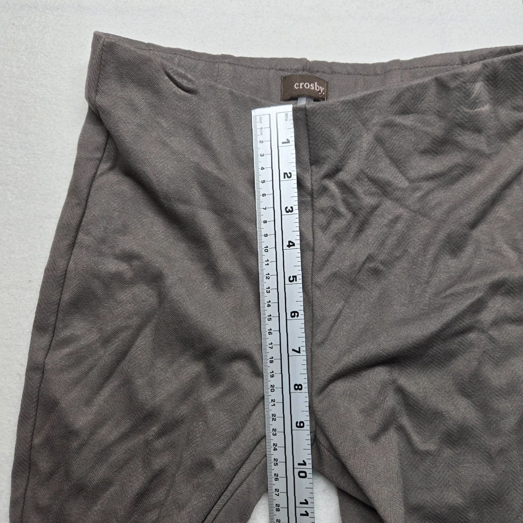 Vintage Crosby Leopard Print Pants Leggings - Gray Adult Women's Size S Stretchy Mid Rise 29" Inseam Regular Fit Pants Ladies Size 28" / US 6 / IT 42 - 5 Thumbnail