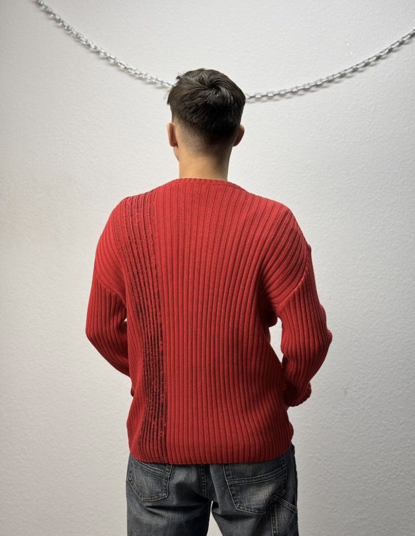 Japanese Brand Distressed Striped Sweater Vintage Faded Knit Y2K Effect Size US M / EU 48-50 / 2 - 10 Thumbnail