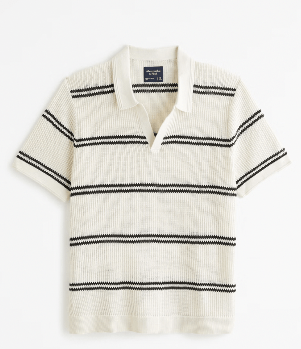 Abercrombie & Fitch Shaker Stitch Johnny Collar Polo Size US XXL / EU 58 / 5 - 1 Thumbnail
