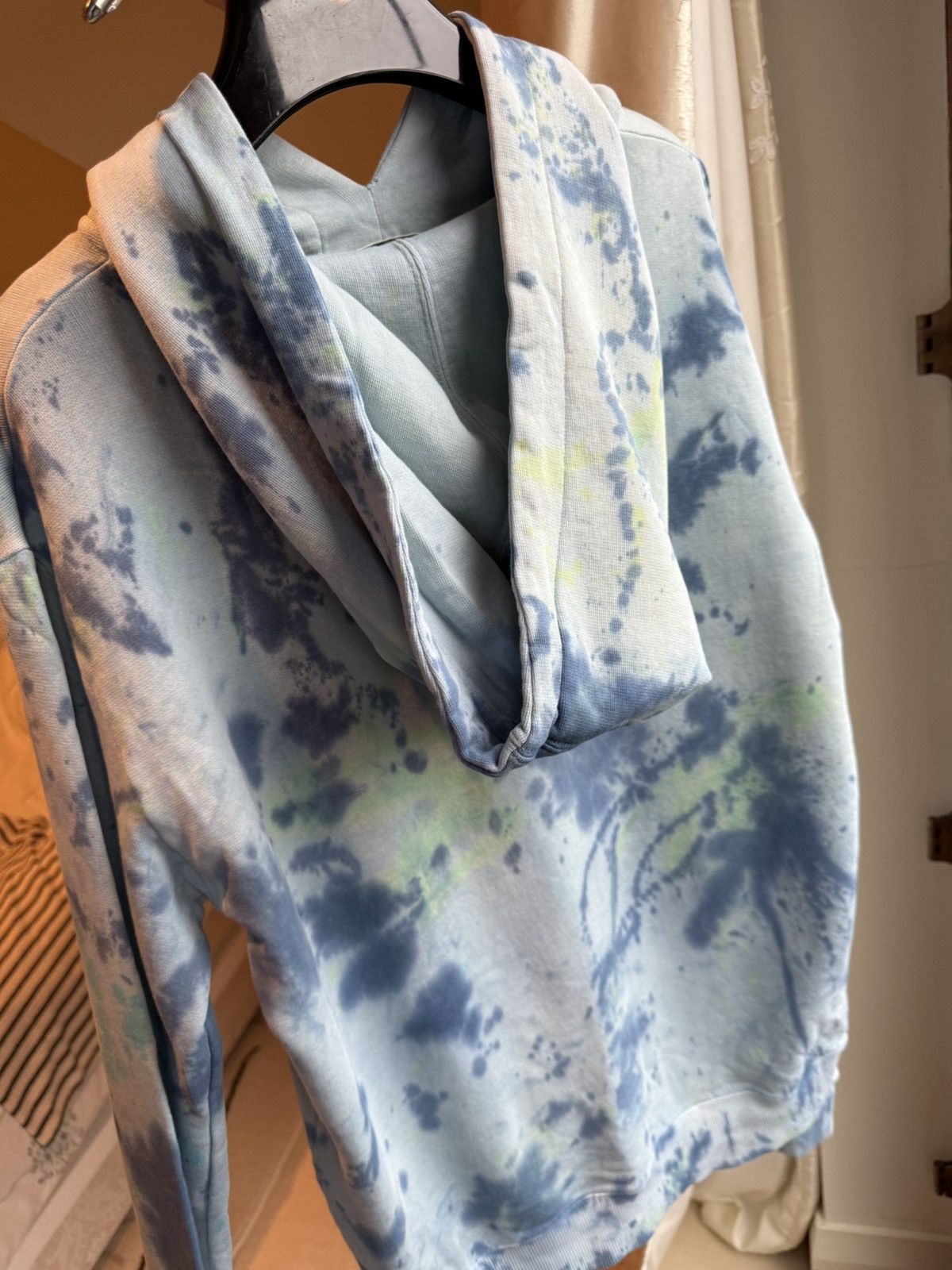 Saint Laurent Paris SS19 Saint Laurent rive gauche logo tie dye blue hoodie S Size US S / EU 44-46 / 1 - 16 Thumbnail
