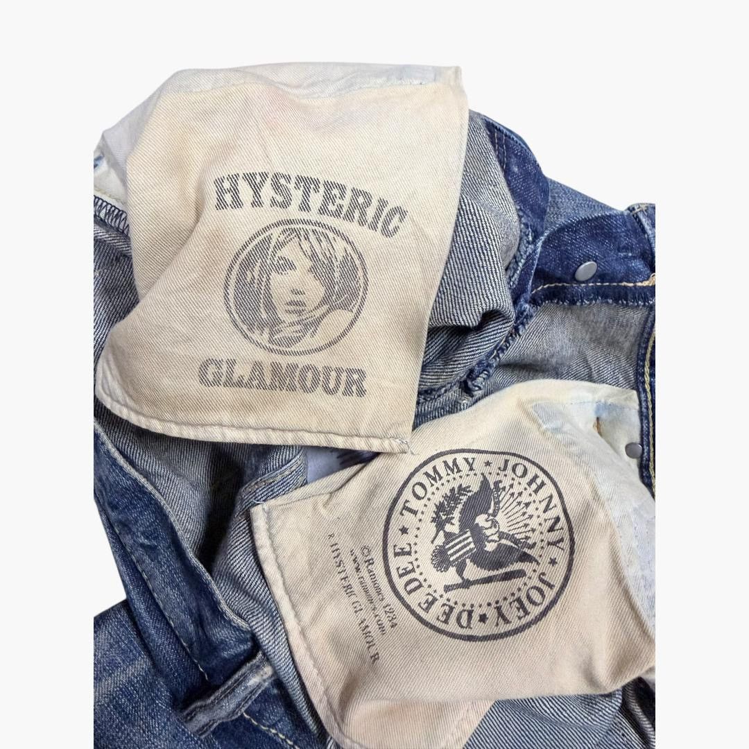 Hysteric Glamour Vtg💥Hysteric Glamour X Ramones Ripped Disstresed Jeans Size US 32 / EU 48 - 17 Thumbnail