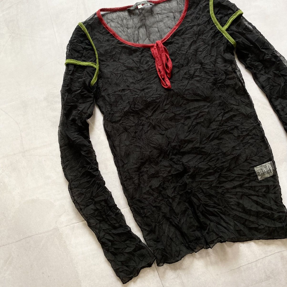 Hysteric Glamour × Japanese Brand × Le Grande Bleu (L.G.B.) Japan Mesh Hysteric Glamour Vibe Knit Ribbed Longsleeve Y2K Size S / US 4 / IT 40 - 2 Thumbnail