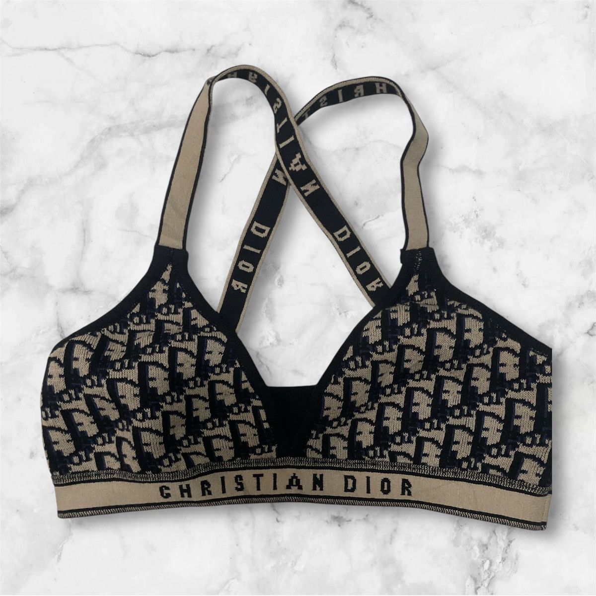 Christian Dior Monsieur Dior Oblique Bralette Size S / US 4 / IT 40 - 1 Thumbnail