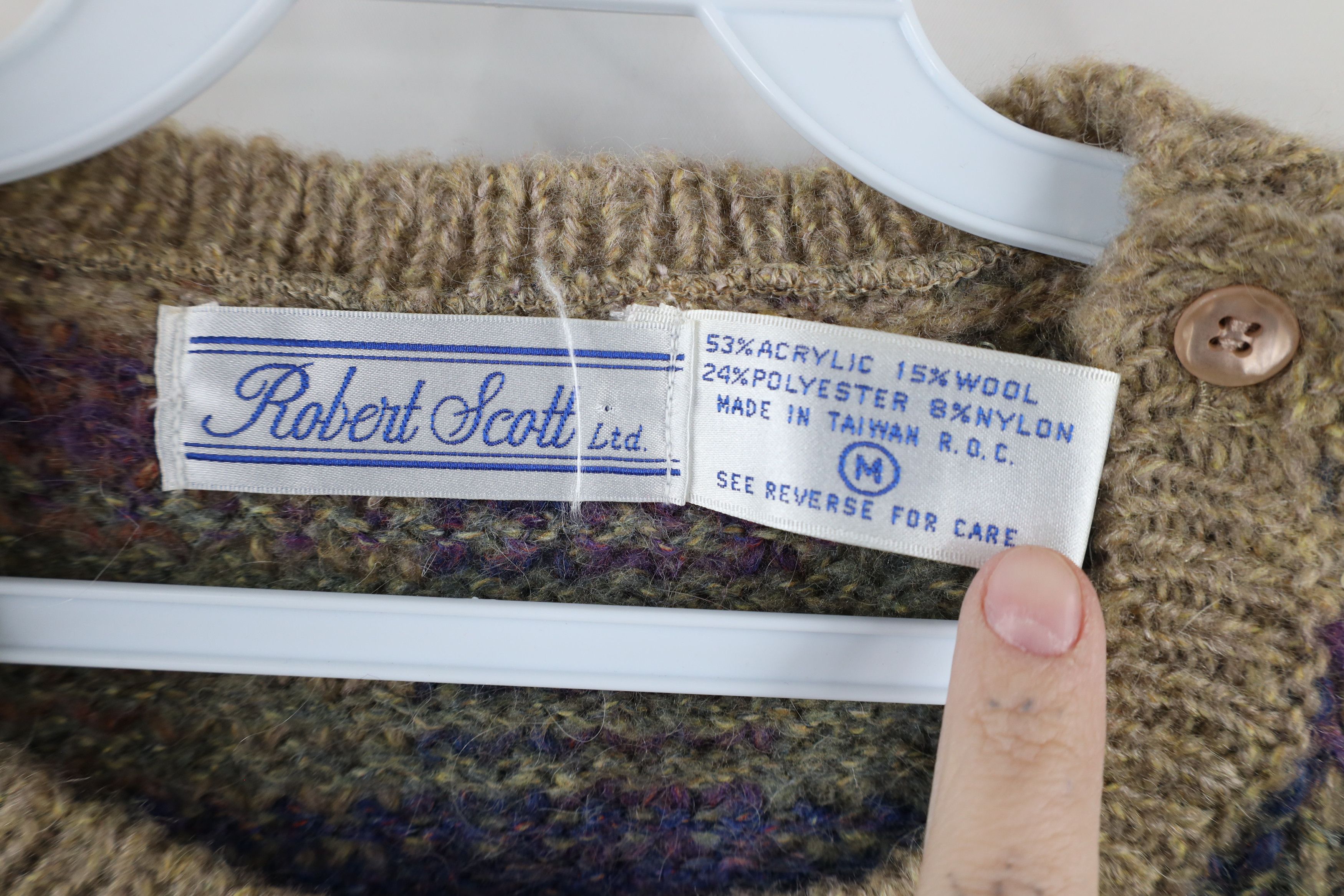 Vintage Vintage 90s Streetwear Checkered Blend Knit Sweater Vest Size M / US 6-8 / IT 42-44 - 4 Thumbnail