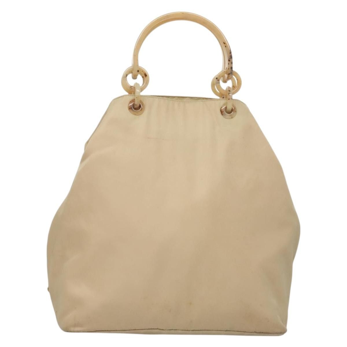 Prada PRADA Hand Bag Nylon Beige Silver Size ONE SIZE - 2 Thumbnail