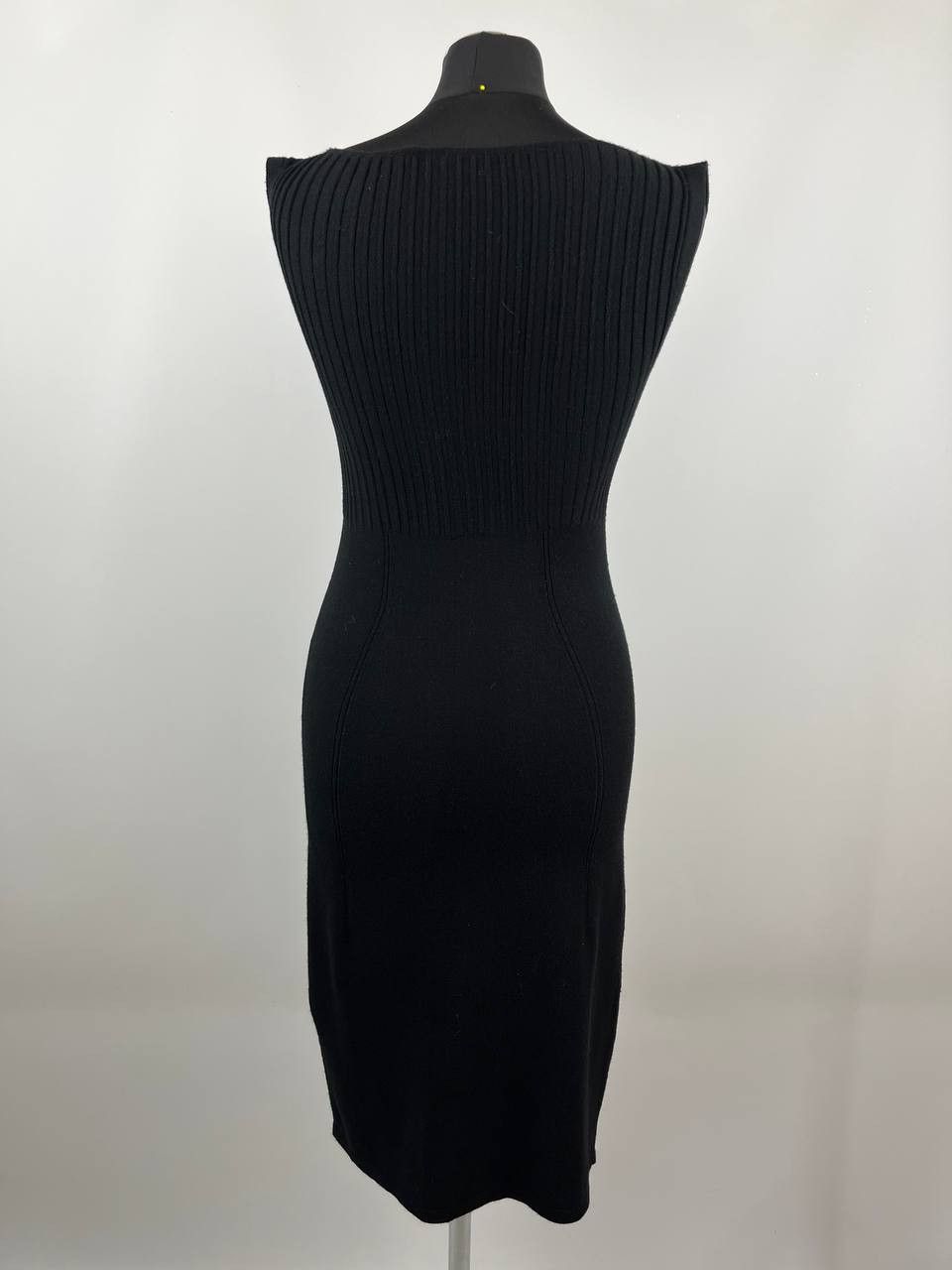 Roberto Cavalli Class Roberto Cavalli Black Knit Midi Dress Womens Size S / US 4 / IT 40 - 3 Thumbnail