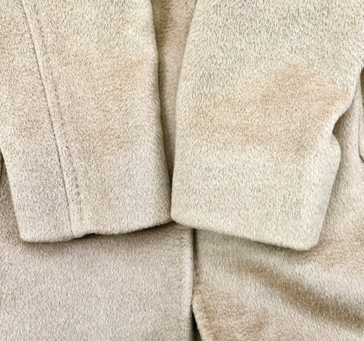 Max Mara MaxMara/Camel Hooded Waist Tie Mid-Length Coat K12 Size XS / US 0-2 / IT 36-38 - 4 Thumbnail