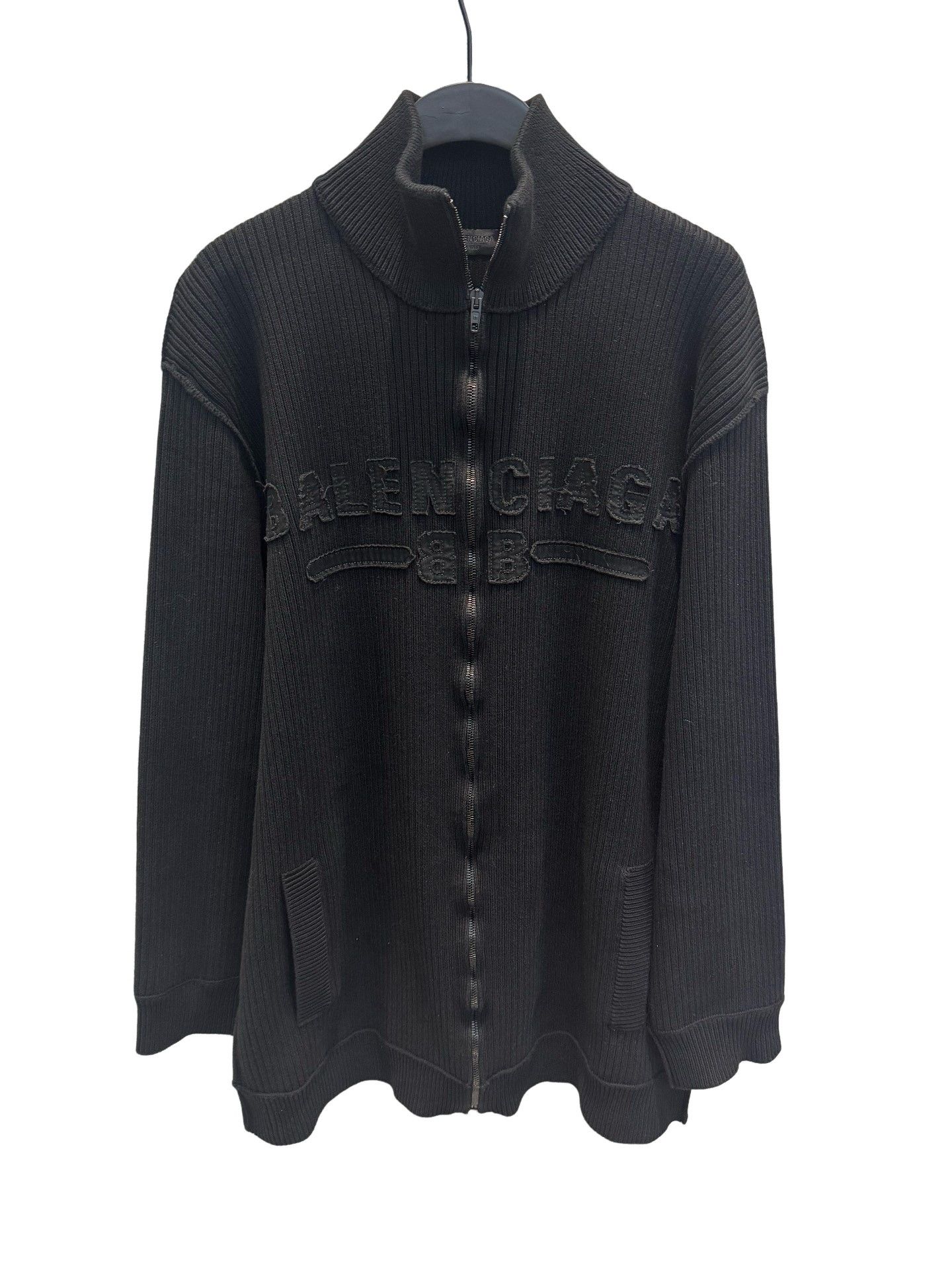 Balenciaga Balenciaga Ribbed Zip-Up Knit Jacket Size M Size US M / EU 48-50 / 2 - 1 Thumbnail