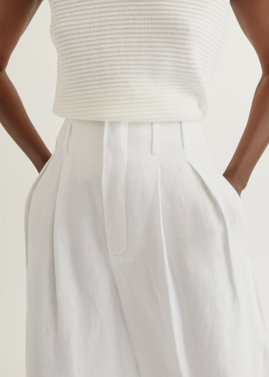Loro Piana o1srvl11e0424 Trouser in White Size 36" / US 14 / IT 50 - 4 Thumbnail
