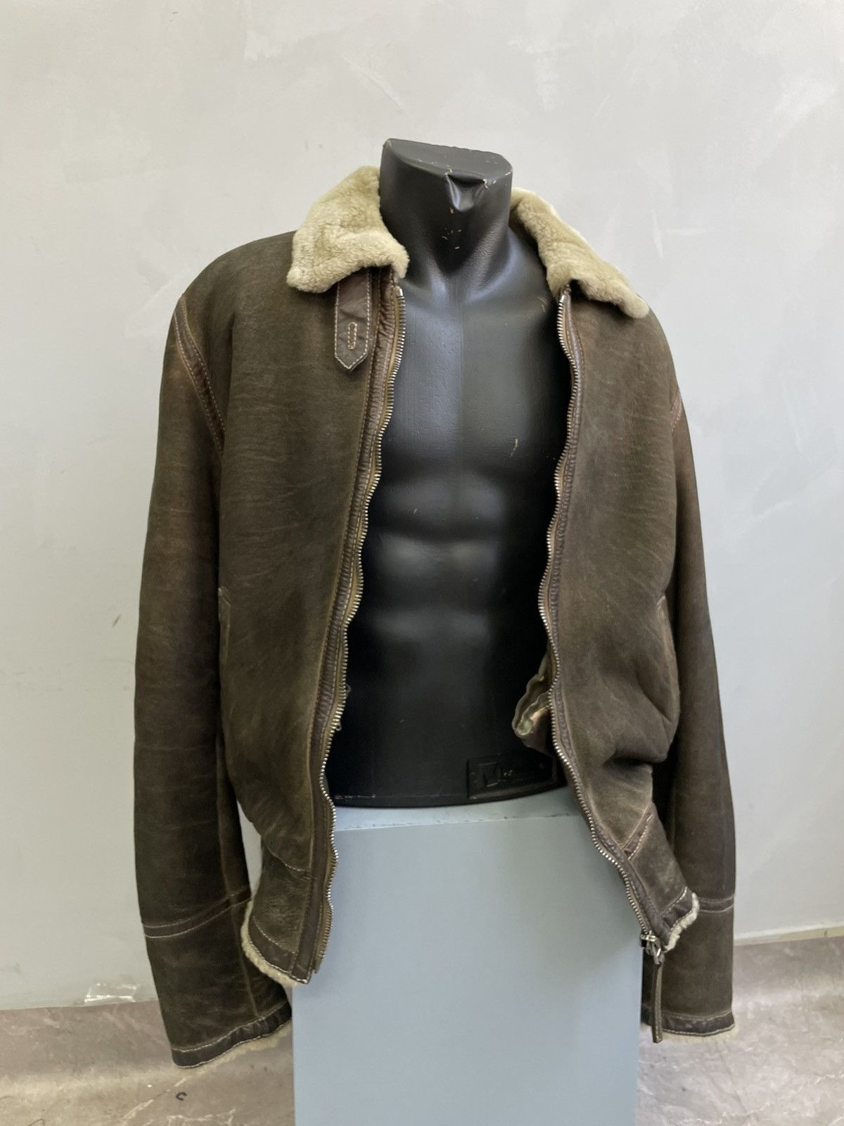 14th Addiction B 2 shearling leather fur military jacket if six was nine Size US M / EU 48-50 / 2 - 8 Thumbnail