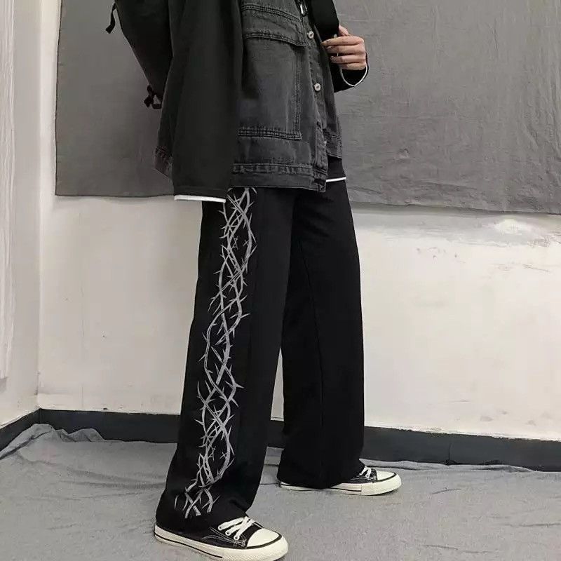Japanese Brand × Vintage Rising Thorn Black Bundle Pants Japanese Brand Size US 30 / EU 46 - 1 Thumbnail