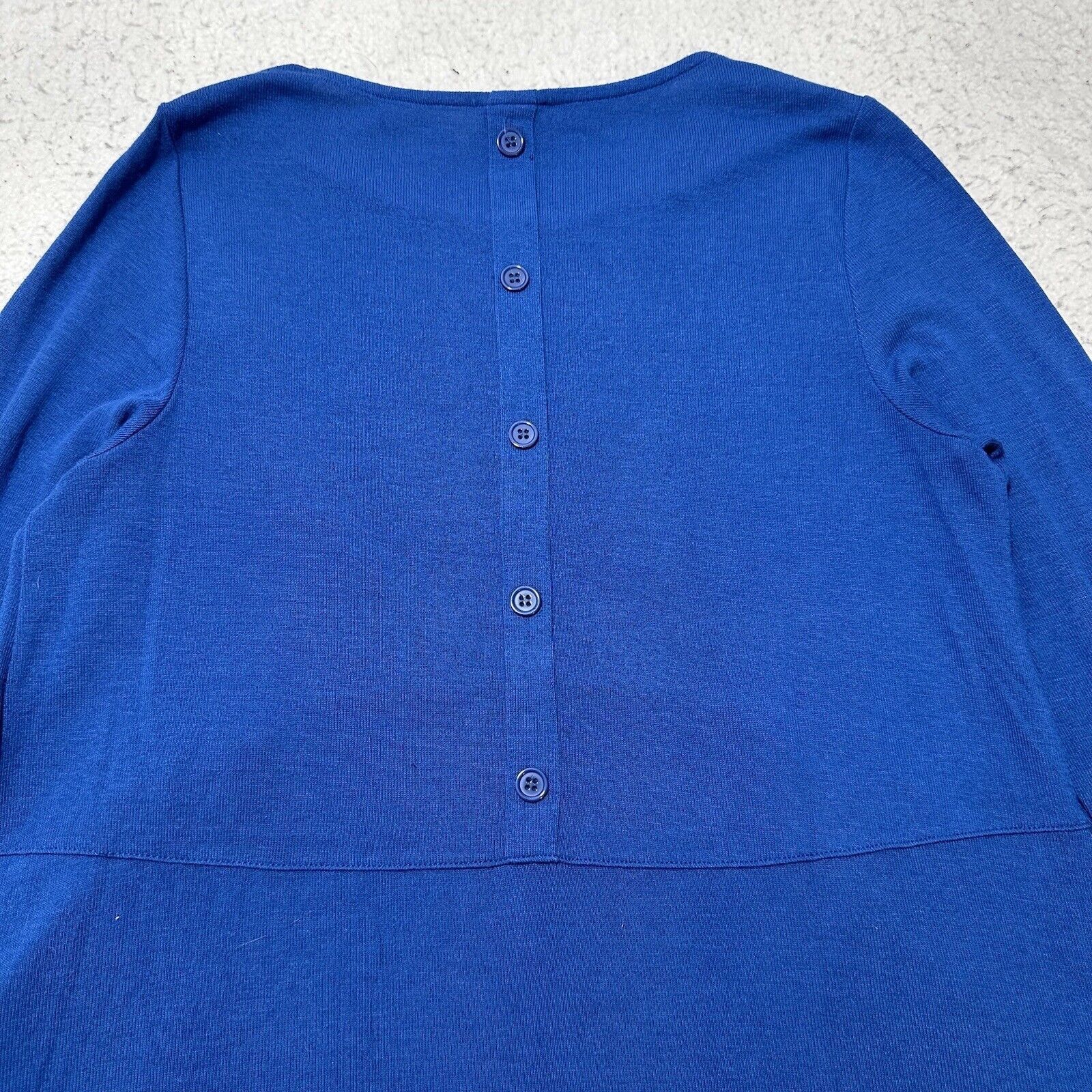 Chicos Chico's Medium A-Line Dress Button Back Long Sleeve Blue Size M / US 6-8 / IT 42-44 - 11 Thumbnail