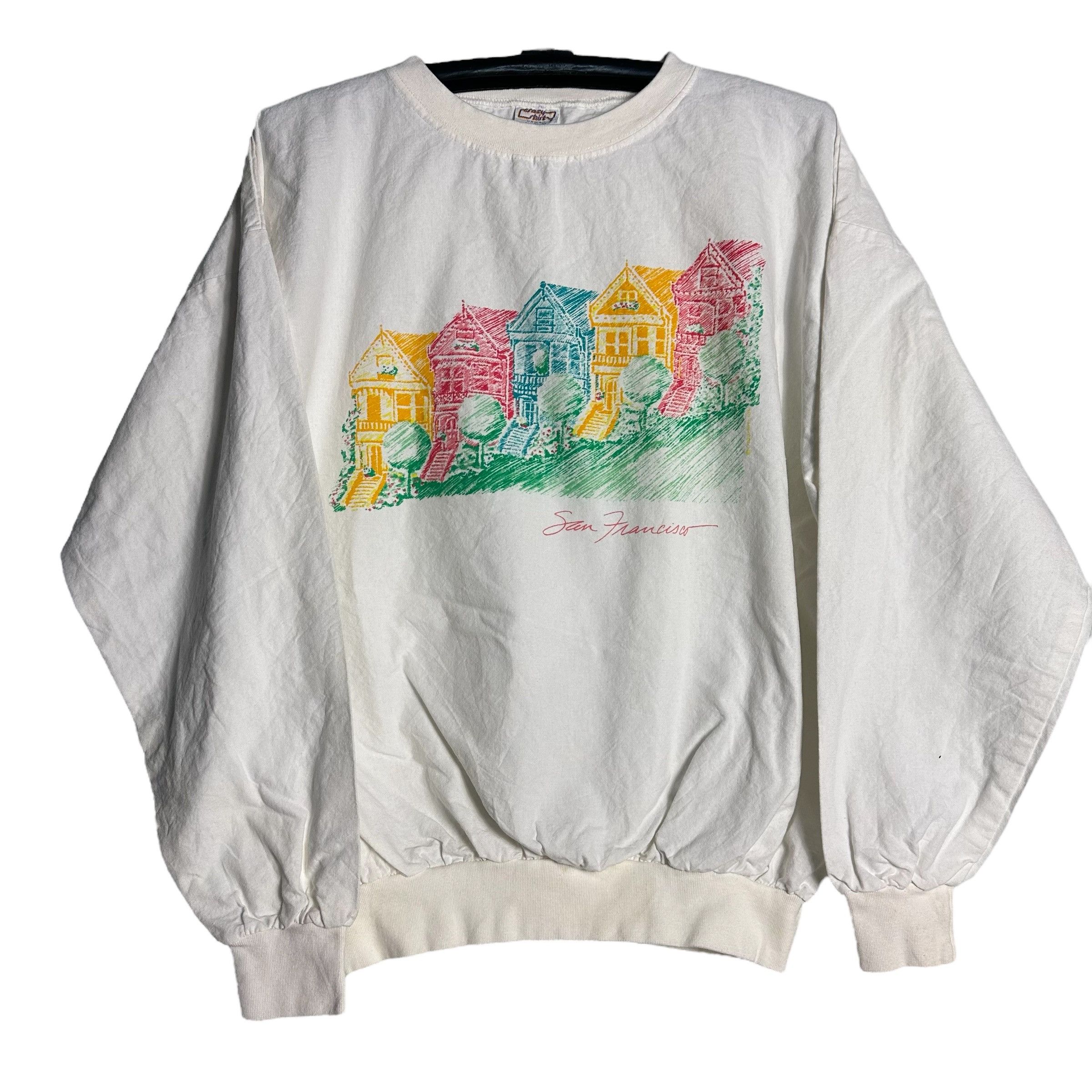 Vintage 🔥RARE🔥Vintage Crazy Shirts Art San Francisco Sweatshirt Size US M / EU 48-50 / 2 - 1 Thumbnail