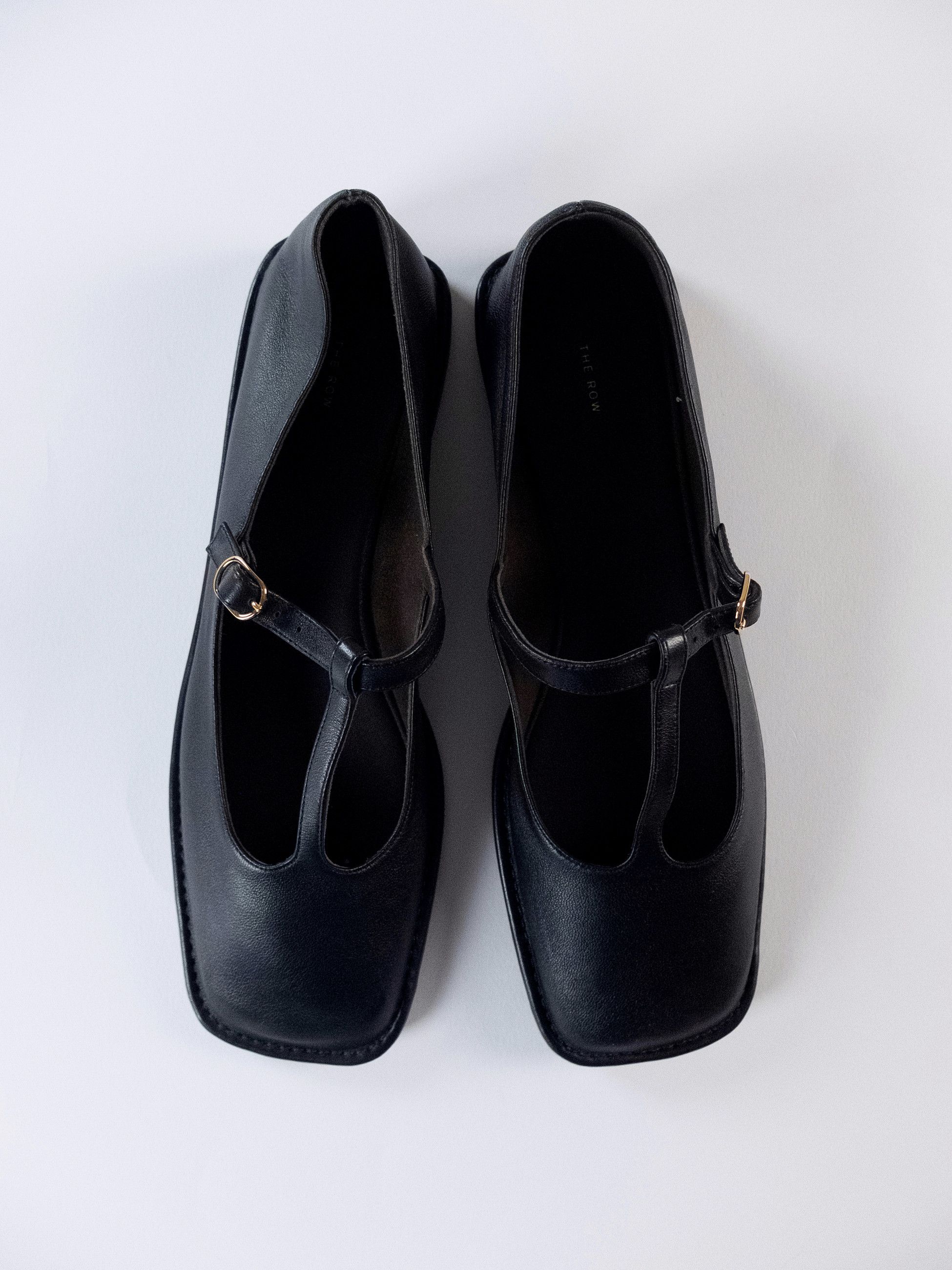 The Row THE ROW black square toe t-strap leather ballet flats 10 40 Size US 10 / IT 40 - 6 Thumbnail