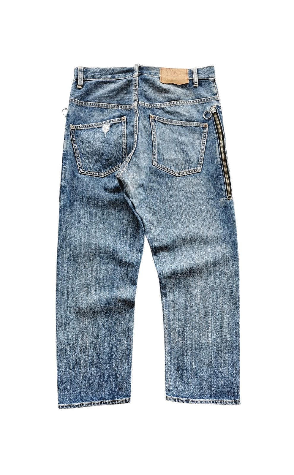 Punk and Yo Rna Inc Distressed Studded Pocket Punk Jeans Size US 30 / EU 46 - 2 Thumbnail