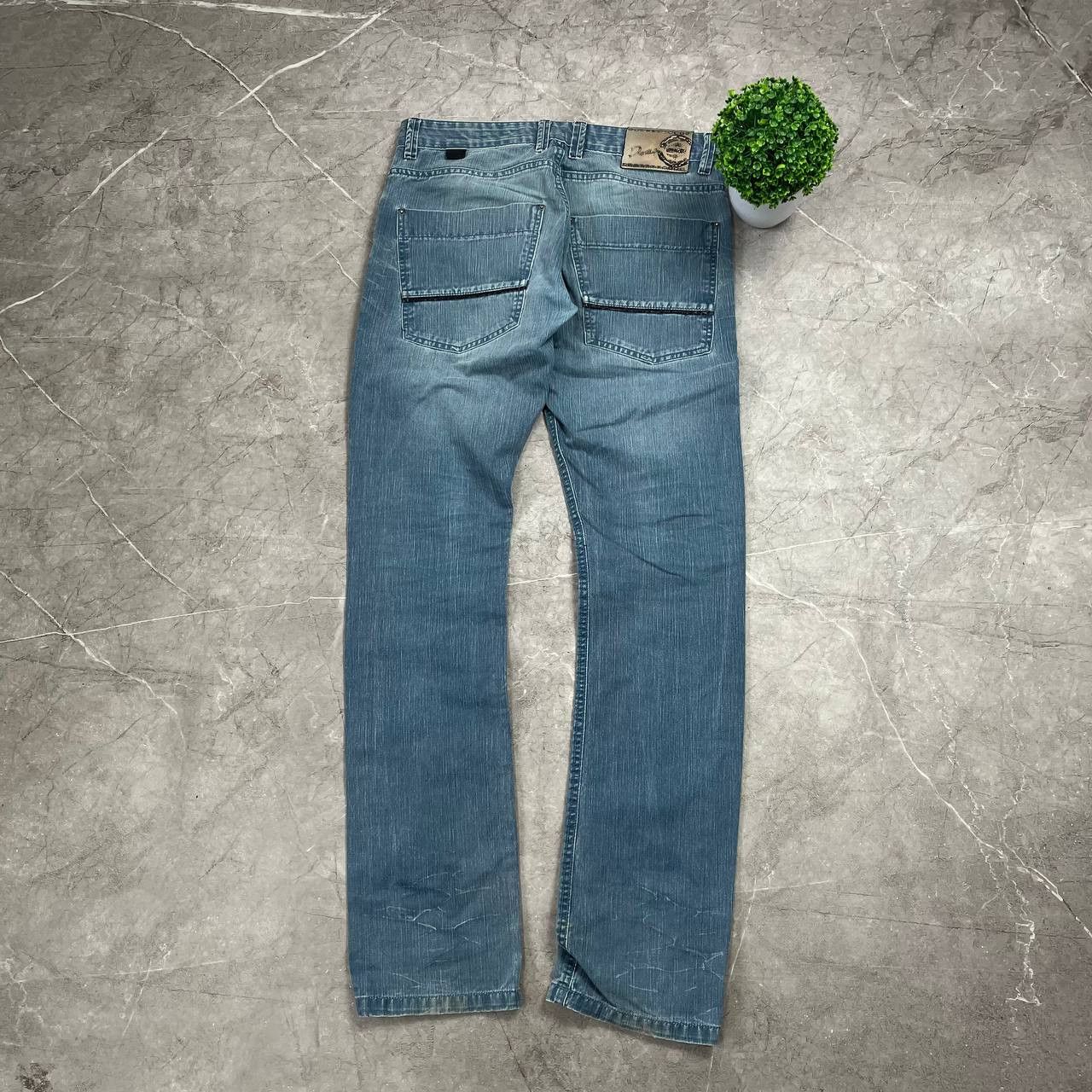 Japanese Brand Jeans Dirty Pants Faded Crash Denim Thrashed Y2K Distressed Size US 33 - 16 Thumbnail