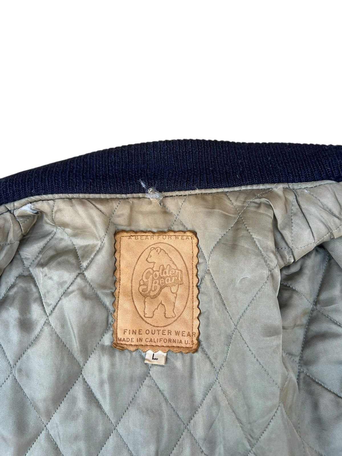 Golden Bear 70s Golden Bear Distressed Bomber Varsity Jacket Size US L / EU 52-54 / 3 - 12 Thumbnail