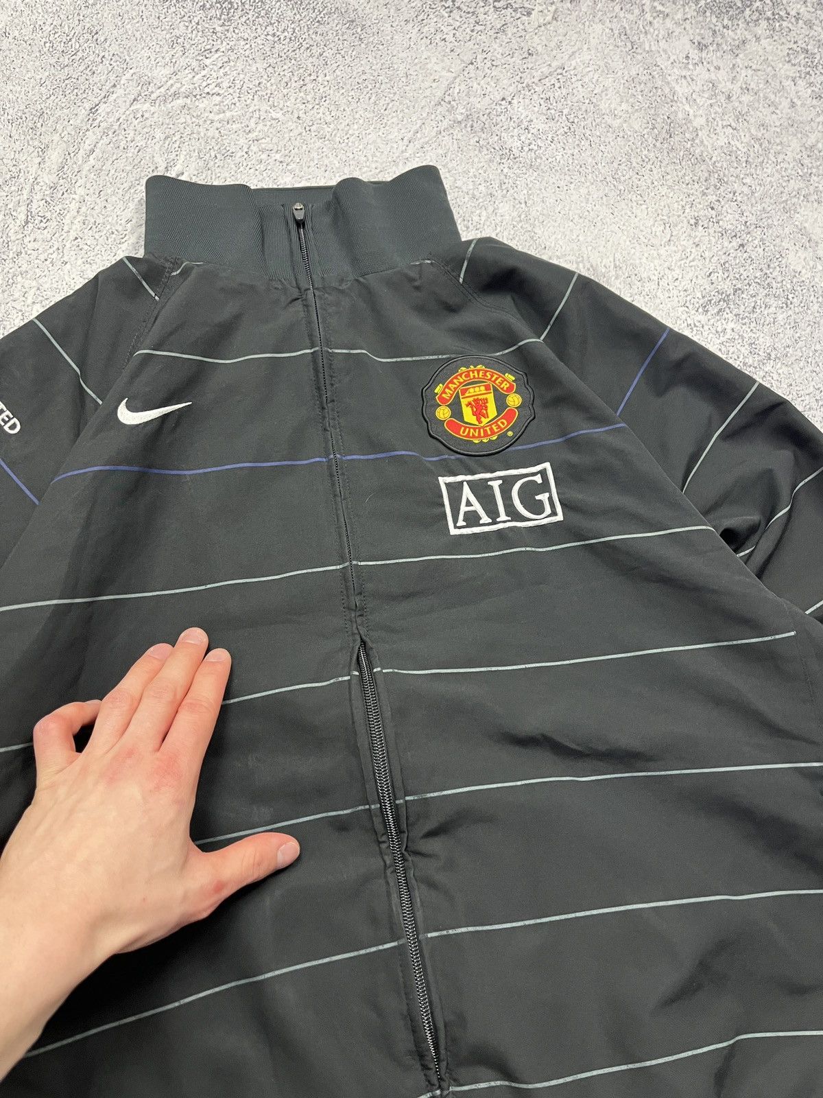 Nike 00’s Vintage Nike Manchester United 2008/09 Training Jacket Size US XL / EU 56 / 4 - 7 Thumbnail