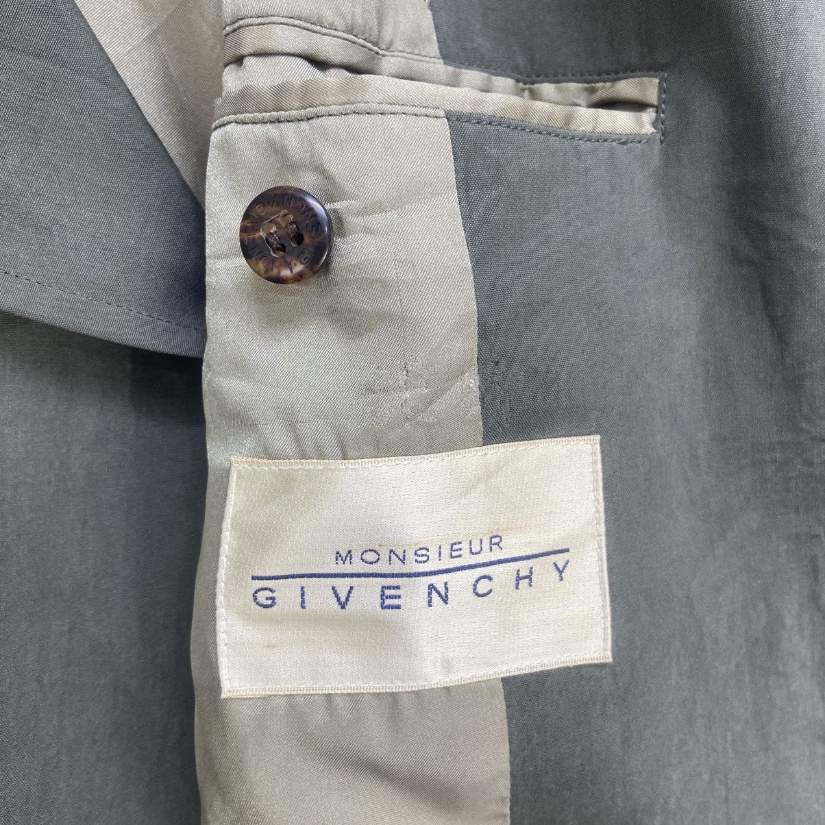 Givenchy 🔥100% Silk🔥Vintage Givenchy Monsieur Long Coat Size US S / EU 44-46 / 1 - 21 Thumbnail
