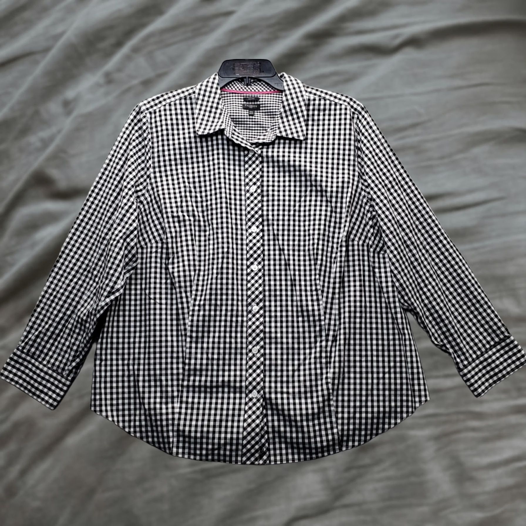 Talbots Talbots Shirt Womens 20W Multi Long Sleeve Collared Non-Iron Stretch Button Up Size 3XL / US 20-22 - 1 Thumbnail